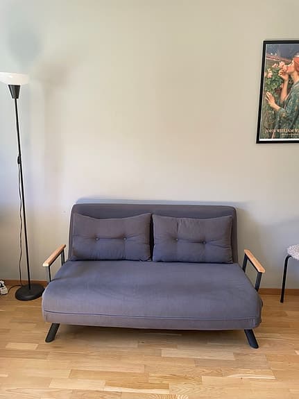 Hanah Home Bäddsoffa 2-sits Sando - Grå