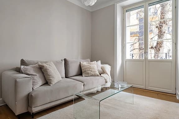 NY bäddsoffa säljes! - ljusbeige Hopland 4-sits Bäddsoffa