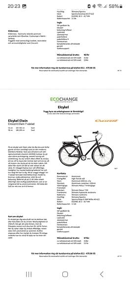 Elcykel crescent Elwin herr
