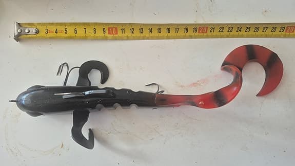 Gummibeten, gäddbeten liknar Bull Dawg, Alien Eel
97gr xxl
