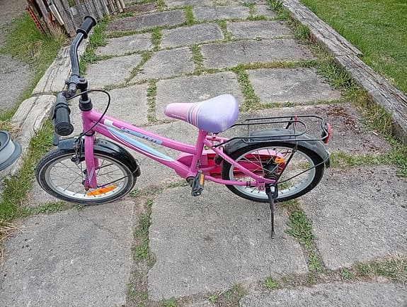 Gazelle barncykel 16" rosa