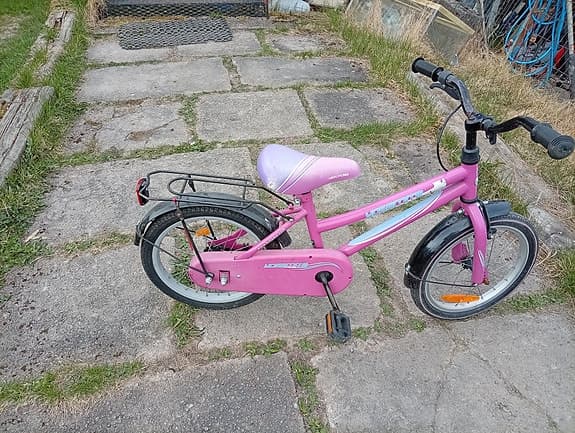 Gazelle barncykel 16" rosa