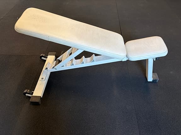 Eleiko justerbar träningsbänk vit