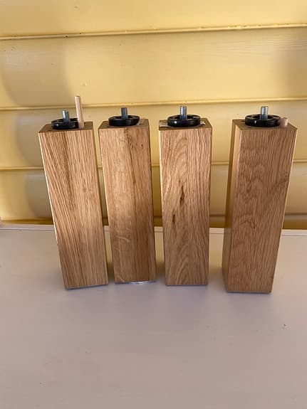 IKEA BURFJORD sängben ek