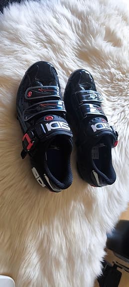 Sidi Womens Genius 5 Fit Cycling Road Bike Shoes 39 Black Race