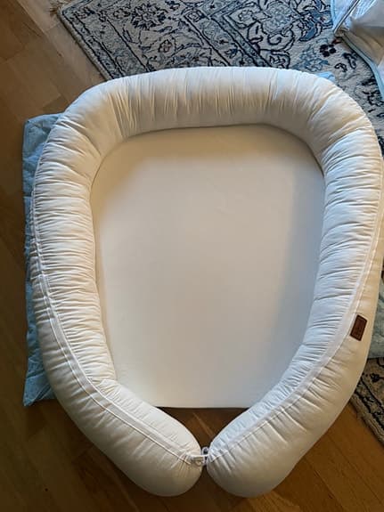 Tvillingnest vit/Beige