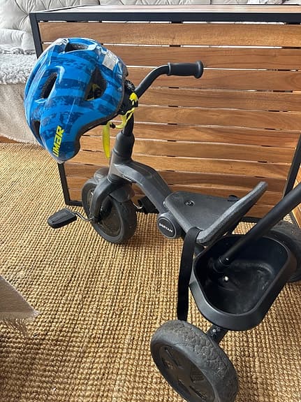 3 hjuling med föräldrastång