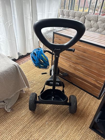 3 hjuling med föräldrastång