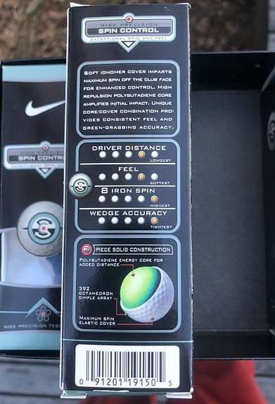 Golfbollar, Nike Precision Technology Spin Control, 24 st.