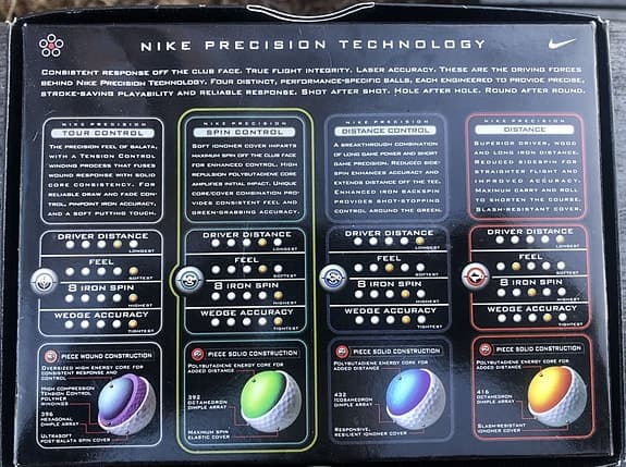 Golfbollar, Nike Precision Technology Spin Control, 24 st.