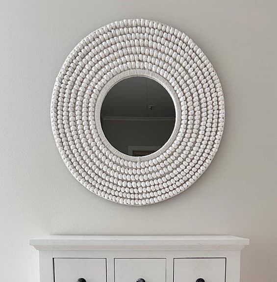 Spegel med snäckor 63 cm, handgjord