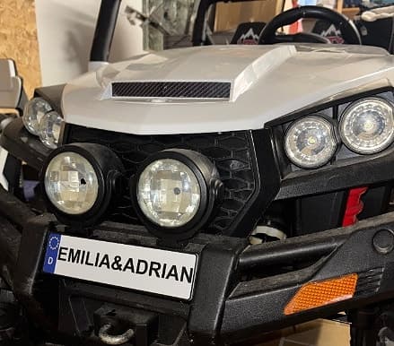 Personlig registreringsskylt till barnvagn, golfbil eller dylikt.