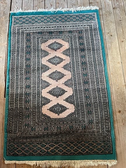 Handknuten Bokhara UllMatta. Ovanlig & Vacker färg!