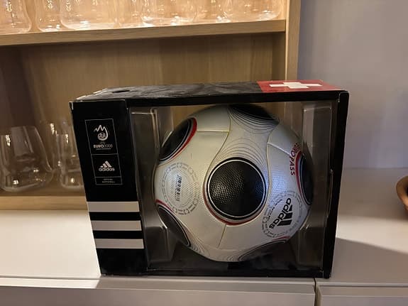 Adidas Europass fotboll vit, original. 2008. Matchboll