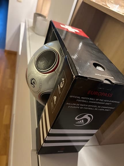 Adidas Europass fotboll vit, original. 2008. Matchboll