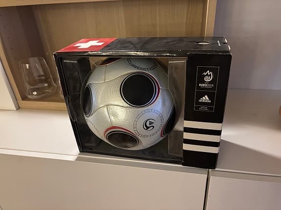 Adidas Europass fotboll vit, original. 2008. Matchboll