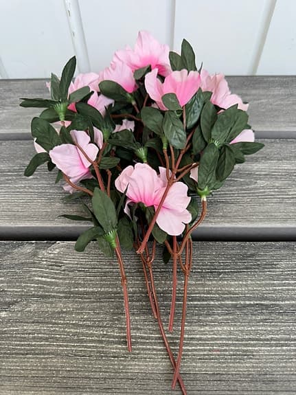 Konstgjorda rosa blommor bukett