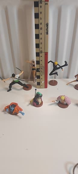 One Piece Figurer Set 12 st – Anime Samlarfigurer Zoro Luffy Sanji m.fl.