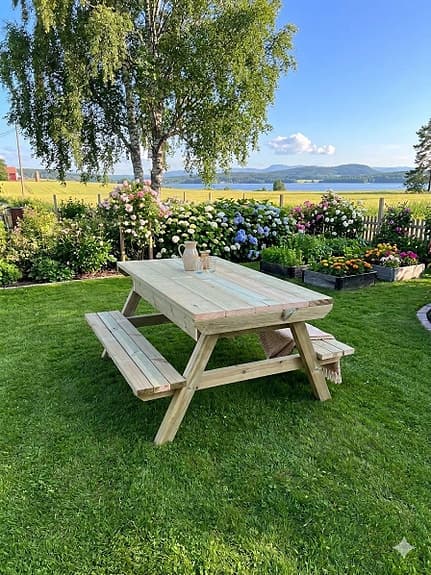 Bord med sandlåda för barn