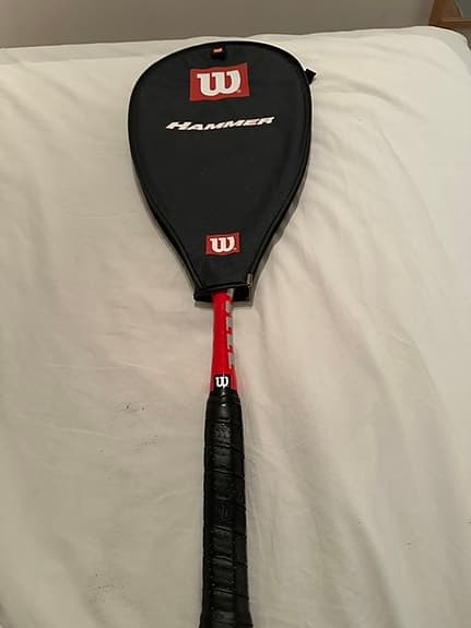Wilson Hammer squashracket, röd/svart