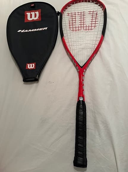 Wilson Hammer squashracket, röd/svart