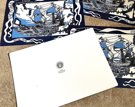 Josef Frank Firma Svenskt Tenn "Navigare" 5 bordstabletter