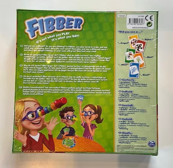 HELT NYTT Fibber sällskapsspel (Inplastat) – Perfekt present!