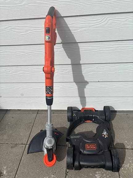 Black & Decker grästrimmer orange även som gräsklippare!