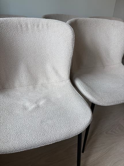 Matstol 6st teddy tyg