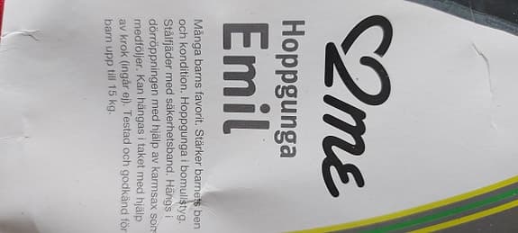 Fin "2 me" Hoppgunga- Emil, röd