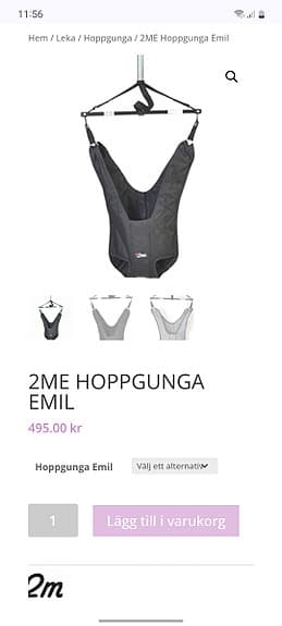 Fin "2 me" Hoppgunga- Emil, röd