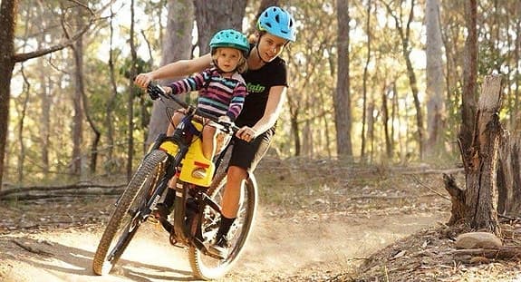Feva Star Seat cykelbarnstol gul