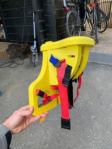 Feva Star Seat cykelbarnstol gul