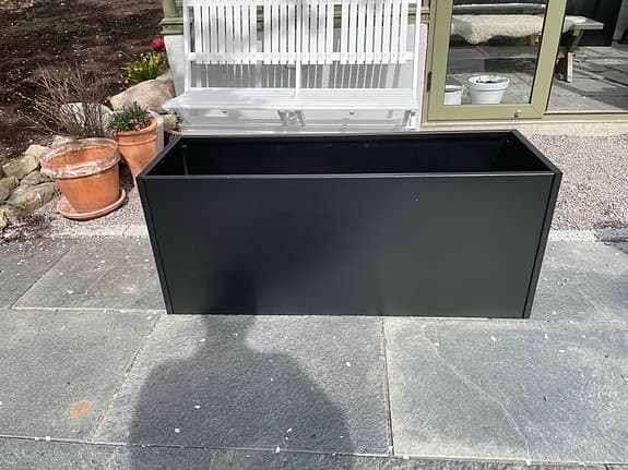 Odlingslåda/ blomlåda svart 120x40x50