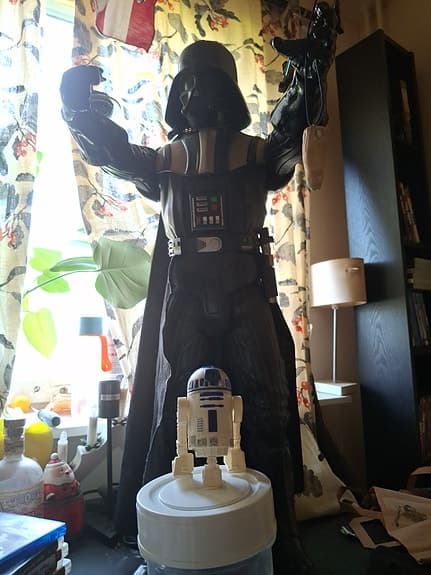 Star Wars Darth Vader och R2-D2 figurer