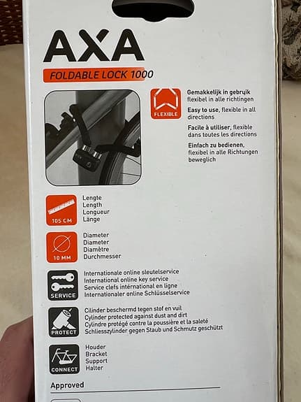 AXA Foldable Lock 1000 Cykellås