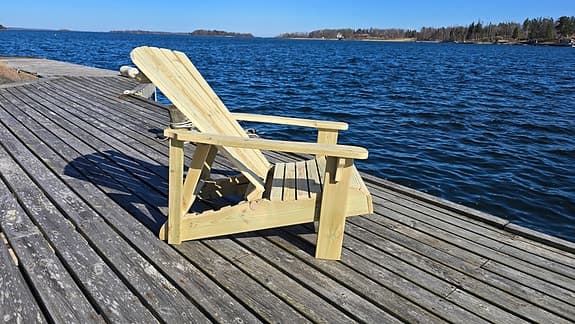 Adirondack stol Exclusive – fotstöd & justerbart ryggstöd