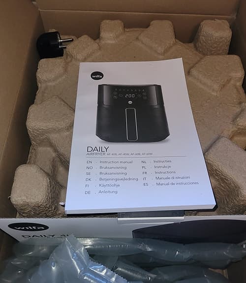 Wilfa Daily AF-40B airfryer 4 liter