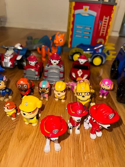 Paw Patrol figurset med fordon och brandstation