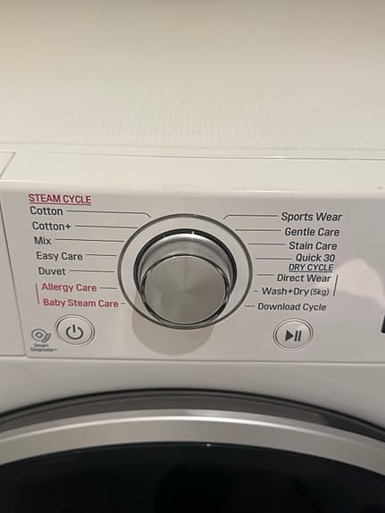 LG Direct Drive 8/5 kg kombinerad tvättmaskin/torktumlare vit
