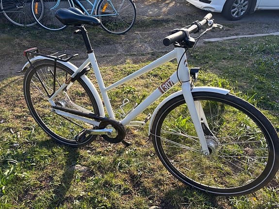 Nishiki hybridcykel 53 cm 28" unisex vit