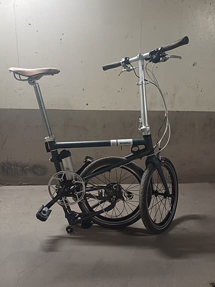 Folding/ihopfällbar elcykel Ahooga