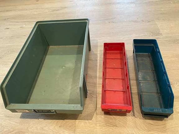 7 Sortiment/ förvaringslådor