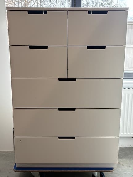 Ikea Nordli byrå med 7 lådor