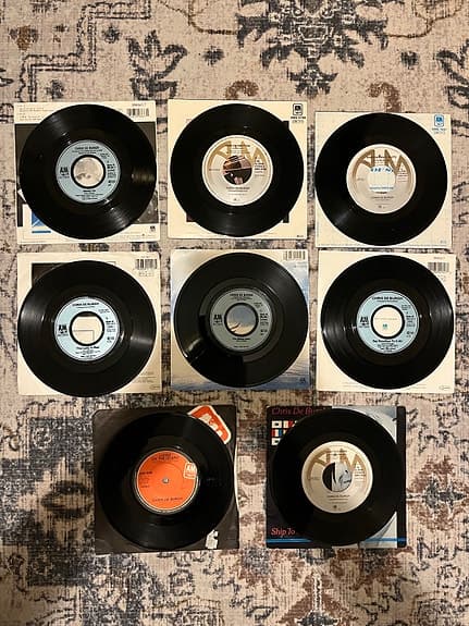 Chris de Burgh – 8 st 7" singlar – Tyska pressningar – Del av privat samling