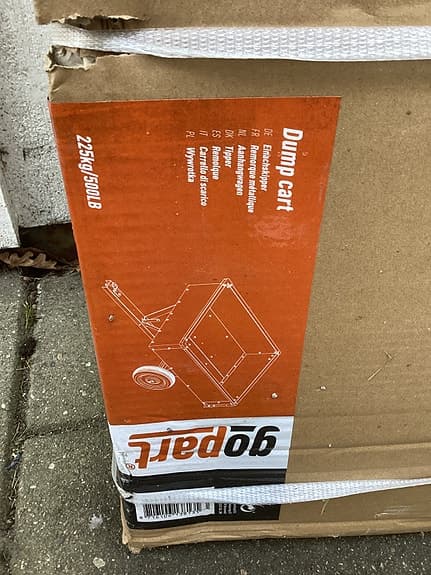 Gopart Dump cart trädgårdskärra 225 kg