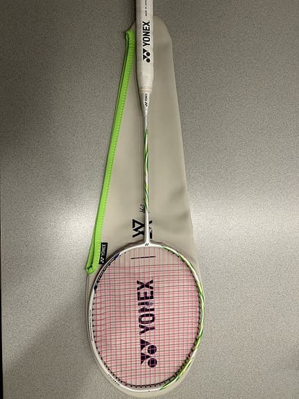 Yonex badmintonracket vit/grön