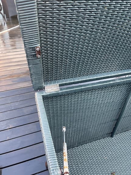 Rymlig och stilren förvaringsbox för uteplats 🌿