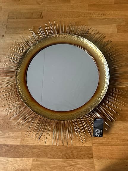 Mio solspegel Ø82,5 cm guld