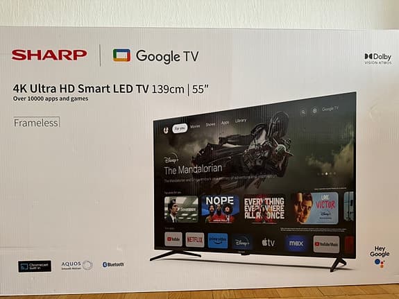 🔥 OANVÄND 55” 4K Google TV – FYNDA! 🔥